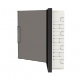 Щиток встраиваемый DKC FRAME 24 (2х12) модуля с тонированной дверцей с шиной IP40 черный