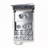 Блок распределительный DKC 1П 500А плоский 24x8 мм, 2x35 мм2, 5x16 мм2, 4х10 мм2  винтовой зажим