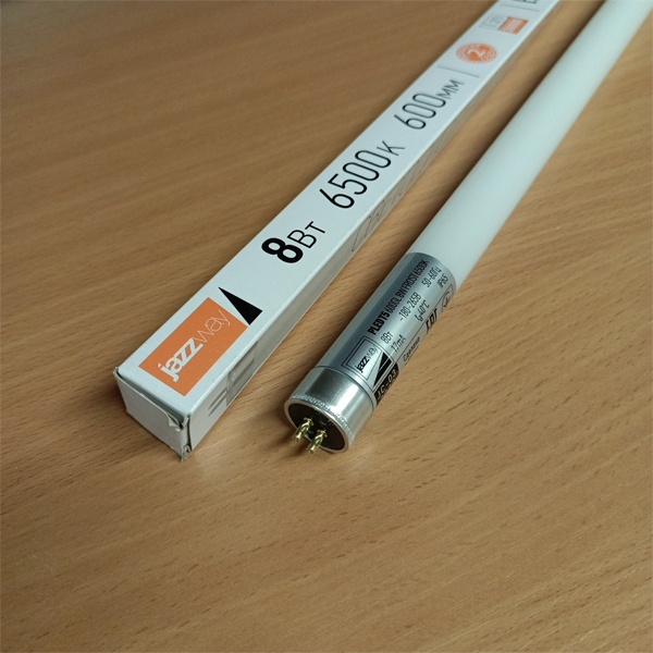 Светодиодная, линейная лампочка JazzWay, мощностью 8 Вт, холодный дневной свет, колба стекло