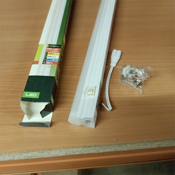 Светодиодный линейный светильник FL-LED T5, 18 Вт, холодный свет