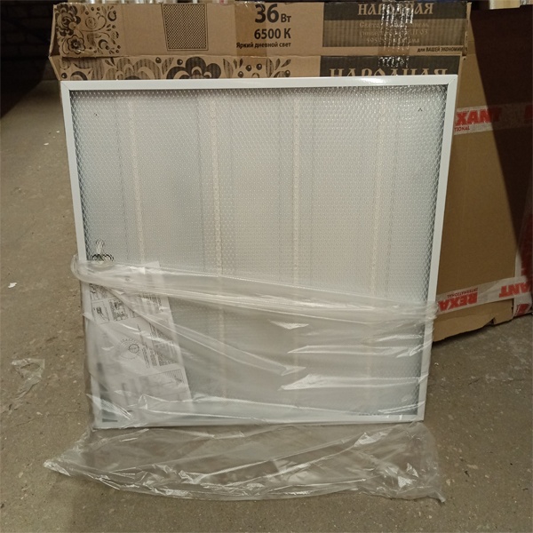 Ультратонкая светодиодная панель ТДМ, мощностью 36 Ватт, холодный дневной свет, призматический рассеиватель