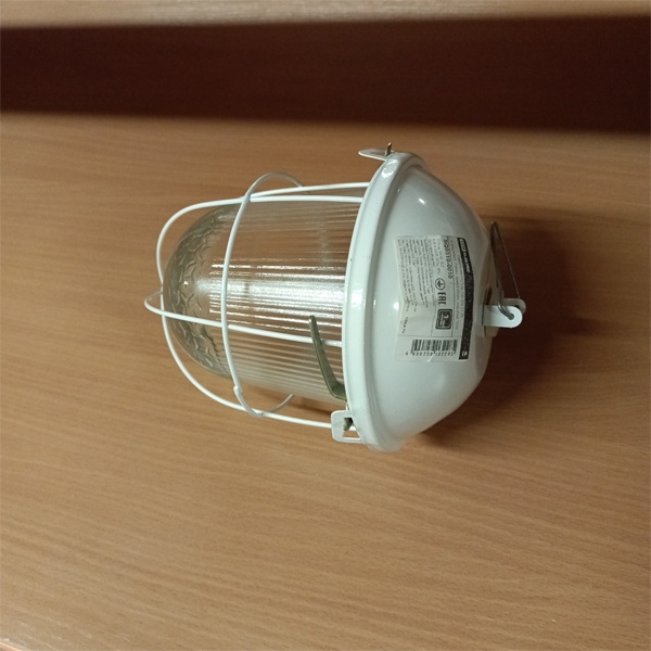 Сигнальный подвесной светильник НСП 02-100 ТДМ, под лампу с цоколем E27 макс. мощностью 60 Ватт, с решеткой