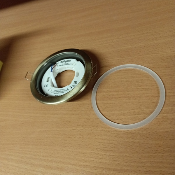 Светильник точечный потолочный встраиваемого монтажа Навигатор, под лампу с цоколем GX53, черненая бронза