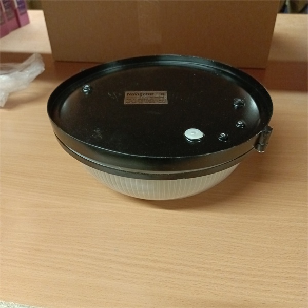 Влагозащищенный термостойкий круглый светильник для бани и сауны Навигатор NBL-R-E27, под лампу с цоколем E27