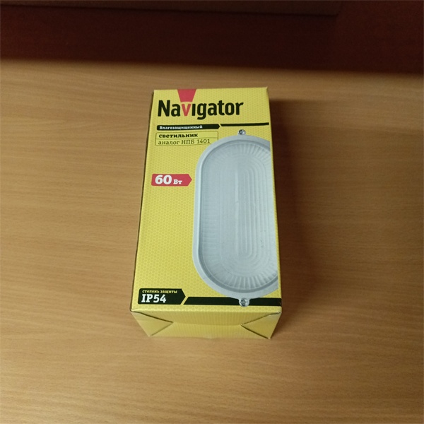 Влагозащищенный термостойкий овальный светильник для бани и сауны Навигатор NBL-O-E27, под лампу с цоколем E27