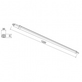 Светильник светодиодный ЭРА SPP-301-36-6K-M 36W 6500К 3780Lm IP65 L1220x39x31mm линейный, матовый