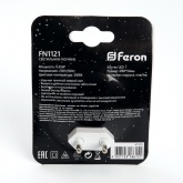 Светильник ночник Feron FN1121 0,45W 230V, белый
