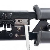 Пресс-клещи КВТ для RJ разъемов JT-02T Профи для RJ-45, RJ-12, RJ-11 c тестером витой пары