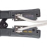 Пресс-клещи КВТ для RJ разъемов JT-02T Профи для RJ-45, RJ-12, RJ-11 c тестером витой пары