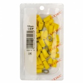 Наконечник DKC НКИ с отверстием под винт и изолир.фланцем 2,5-6мм 6,2мм [уп.50шт] жёлтый