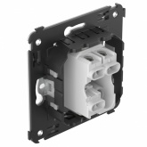 Выключатель одноклавишный в стену DKC Avanti, белое облако