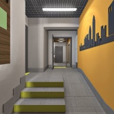 Светильник светодиодный Feron AL5091 36W 4000K 3600Lm IP65 с ИК-датчиком 1170x63x35mm