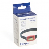 Фонарь налобный Feron Эконом TH2308 2W COB IP44 пластик, на батарейках 3хAAA