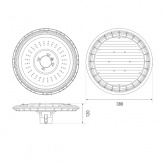 Светильник светодиодный садово-парковый ЭРА SPP-506-0-30K-060 60W 3000K 6000Lm IP65 КСС Д черный