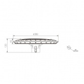 Светильник светодиодный садово-парковый ЭРА SPP-506-0-50K-060 60W 5000K 6000Lm IP65 КСС Д черный