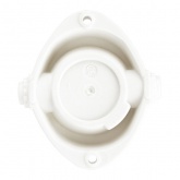 Светильник для бани ЭРА НББ 02-60-001 керамика/стекло прямой max 60W E27 IP54 белый 135x110x85mm