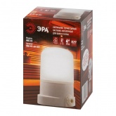 Светильник для бани ЭРА НББ 02-60-001 керамика/стекло прямой max 60W E27 IP54 белый 135x110x85mm