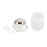 Светильник для бани ЭРА НББ 02-60-001 керамика/стекло прямой max 60W E27 IP54 белый 135x110x85mm