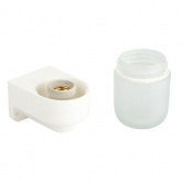 Светильник для бани и сауны ЭРА НББ 01-60-003 полиамид/стекло, под лампу 60W с цоколем Е27 белый