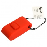 Кнопка дистанционного управления 1-клавишная Feron TM85 (не требует питания) красный