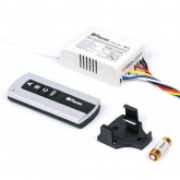 Выключатель Feron TM76 с пультом радиоуправления 3-х канальный 1000W 230V 30м черное серебро