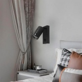 Светильник настенный Feron ML1880 35W 230V GU10 черный, алюминий, IP20 55x55x140mm