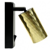 Светильник настенный Feron ML1880 35W 230V GU10 золото и черный, алюминий, IP20 55x55x140mm