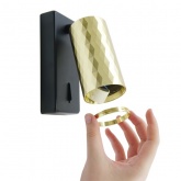 Светильник настенный Feron ML1880 35W 230V GU10 золото и черный, алюминий, IP20 55x55x140mm