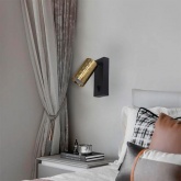 Светильник настенный Feron ML1880 35W 230V GU10 золото и черный, алюминий, IP20 55x55x140mm