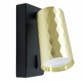 Светильник настенный Feron ML1880 35W 230V GU10 золото и черный, алюминий, IP20 55x55x140mm