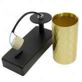 Светильник настенный Feron ML1880 35W 230V GU10 золото и черный, алюминий, IP20 55x55x140mm