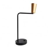 Светильник настольный Feron DE185 под лампу GU10 max 35W 230V золото и черный