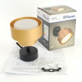 Светильник настенный Feron HL3670 12W 230V GX53 золото, алюминий, IP20 110x70x138mm