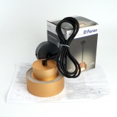 Светильник потолочный на подвесе Feron HL3678 GX53 max 12W 230V золото D75*H110