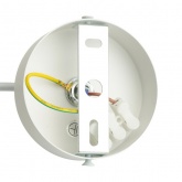 Светильник потолочный на подвесе Feron HL4608 GX53 max 12W 230V белый D110*H60