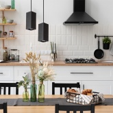 Светильник потолочный на подвесе Feron ML1748 MR16 max 35W 230V GU10 черный D60*H280