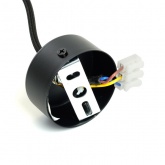 Светильник потолочный на подвесе Feron ML1841 MR16 max 35W 230V GU10 черный, золото D54*H160