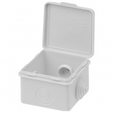 Коробка распаячная TDM 65х65х50 мм для открытой проводки с крышкой 4 входа IP54