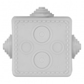 Коробка распаячная TDM 65х65х50 мм для открытой проводки с крышкой 4 входа IP54