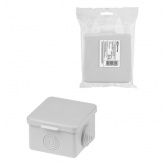 Коробка распаячная TDM 65х65х50 мм для открытой проводки с крышкой 4 входа IP54