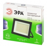 Прожектор светодиодный ЭРА Green line LPR-033-0-65K 100W 6500K 8000Lm IP65 черный корпус алюминий