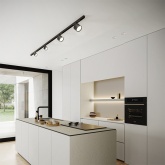 Светильник трековый Feron AL125 Linea под лампу GX53 15W 230V IP40 однофазный, черный