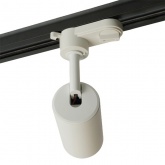 Трековый светодиодный светильник AL128 10W 4000K 800Lm 35° однофазный белый с антибликовой решеткой