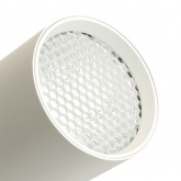 Трековый светодиодный светильник AL128 10W 4000K 800Lm 35° однофазный белый с антибликовой решеткой