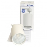 Трековый светодиодный светильник AL128 18W 4000K 1440Lm 35° однофазный белый с антибликовой решеткой