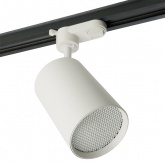 Трековый светодиодный светильник AL128 18W 4000K 1440Lm 35° однофазный белый с антибликовой решеткой