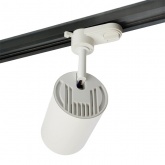 Трековый светодиодный светильник AL128 18W 4000K 1440Lm 35° однофазный белый с антибликовой решеткой