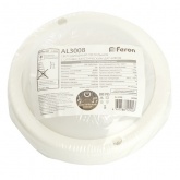 Светильник светодиодный Feron AL3008 8W 4000K 640Lm IP65 с оптико-акустическим датчиком