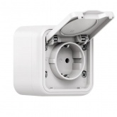 Розетка накладная EKF Бронто 16А 2P+E винтовые клеммы IP55 белый