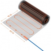 Нагревательный мат Voltum двужильный VLT01-200-8.0 площадь обогрева 8,0м2 мощность 1600Вт